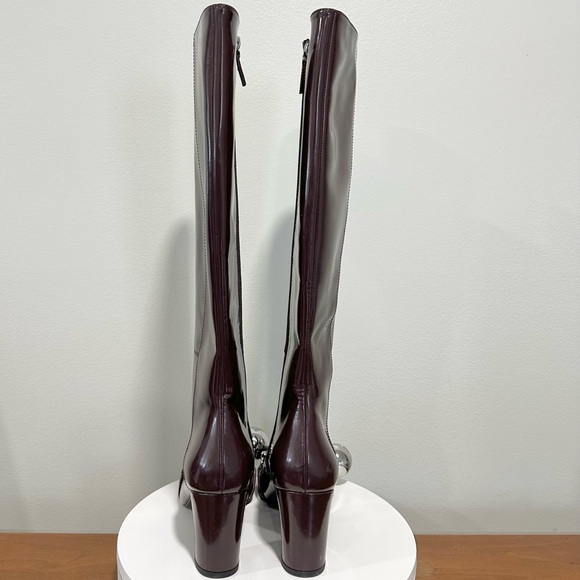 🌺 LONGCHAMP 🌺 Ball & Chain Tall Leather Boot Size: 39 - Picture 9 of 15